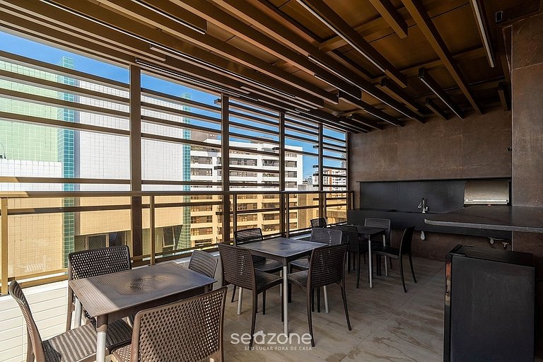 Conforto c/ Varanda em Cond. c/ Piscina FLS0306