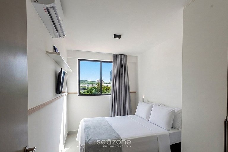 Apt c/ vista da cidade a 150m da praia LOE0315