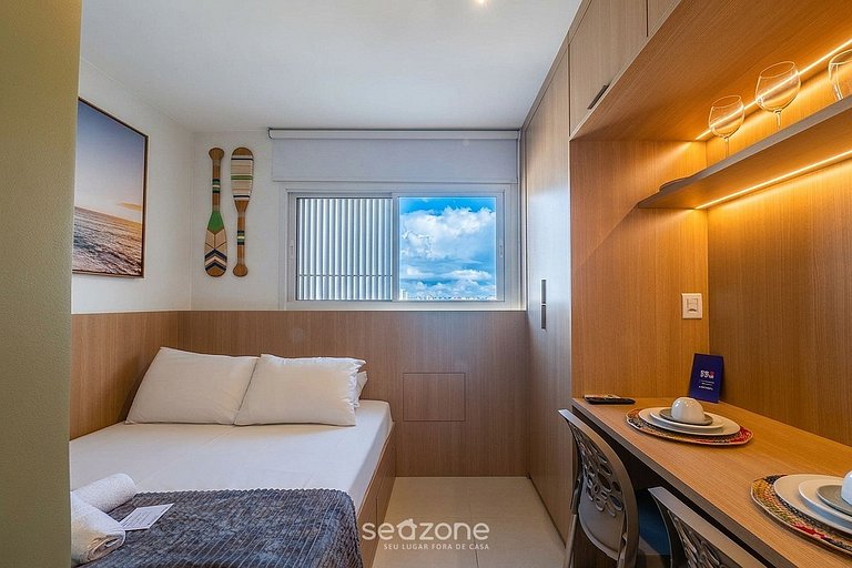 Apto. en Condo. c/ Piscina y Vista Ciudad SAA0615