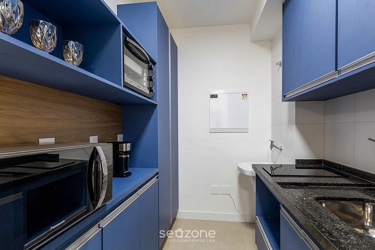 Studio c/ Varanda em Cond. c/ Piscina SRU0505
