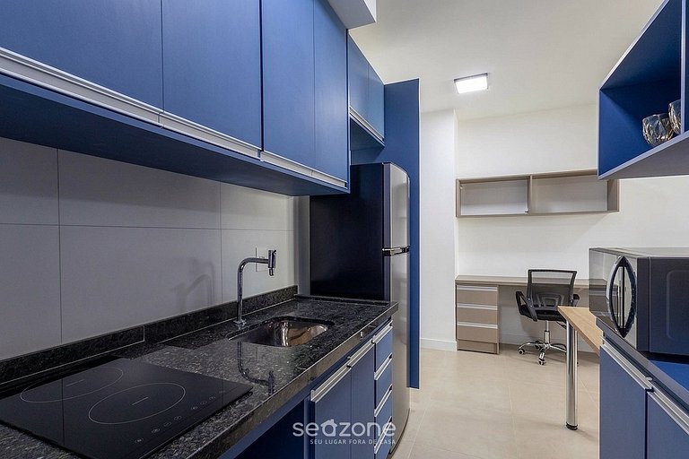 Studio c/ Varanda em Cond. c/ Piscina SRU0505