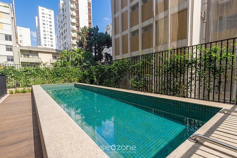 Studio c/ Varanda em Cond. c/ Piscina SOJ0057