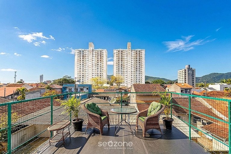 Estúdio em Cond. c/ churrasq. e Vista Cid. PMS0002