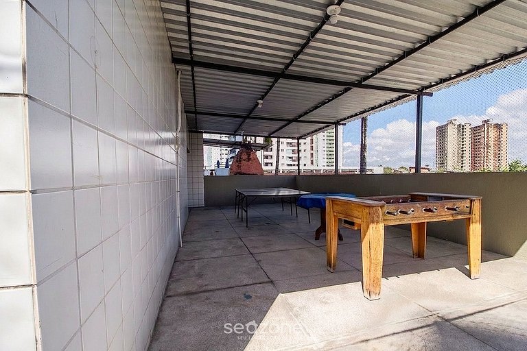 Depto con balcón en condominio completo PILB0701