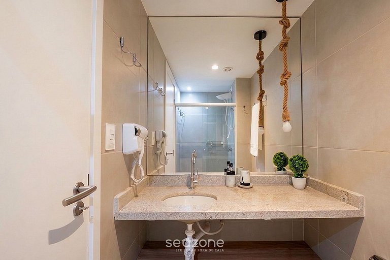 Studio em Cond. c/ Piscina e Vista Mar ARU0520