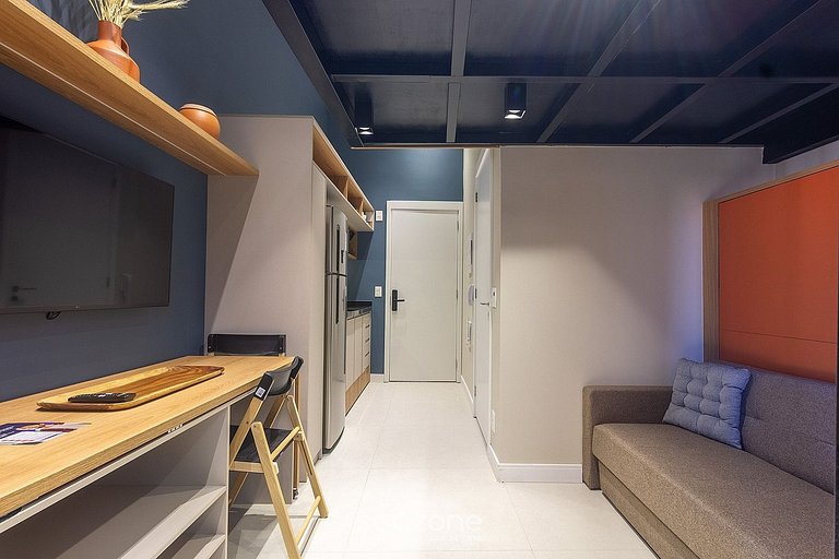 Studio c/ Balcón en Condo. c/ Piscina MSI0307