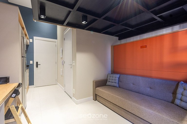 Studio c/ Balcón en Condo. c/ Piscina MSI0307
