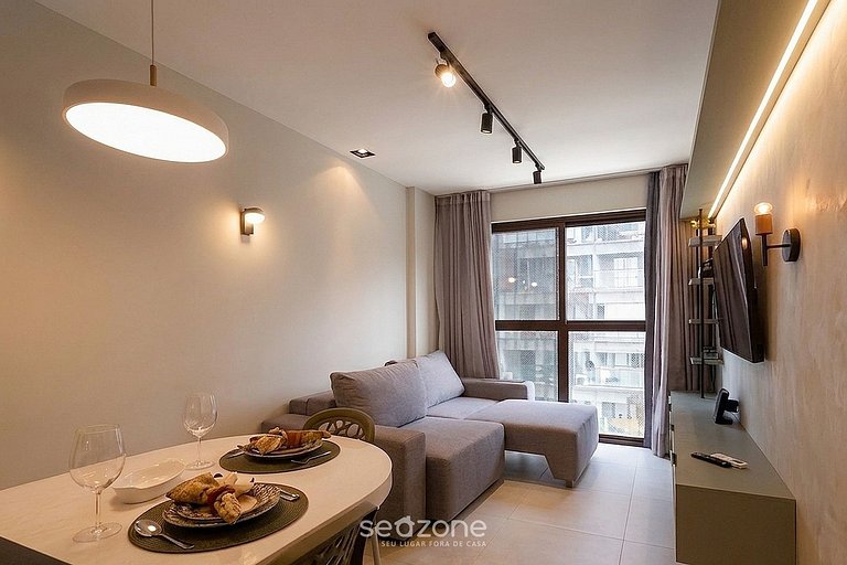 Apartamento charmoso a 150 metros da praia NAU0409