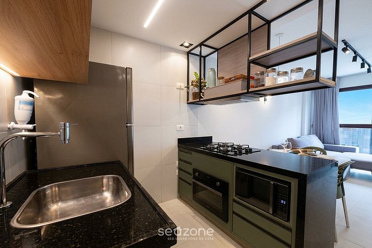Apartamento charmoso a 150 metros da praia NAU0409
