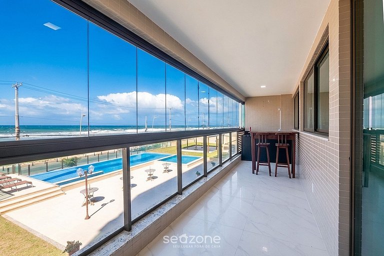 Apto. em Cond. c/ Piscina a 10m da Praia VRO0102