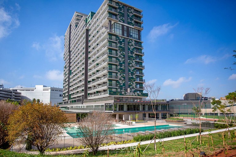 Varanda e vista da cidade próx. ao shopping AET507