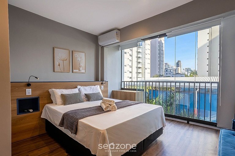 Apto. en Condo. c/ Piscina y Vista Cid. SBU0404