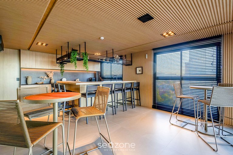 Studio c/ Varanda em Cond. c/ Piscina PSO0408