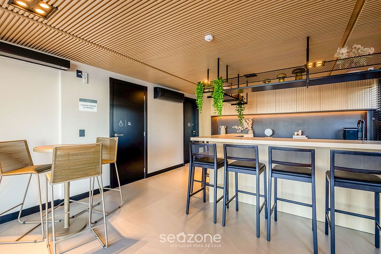 Studio c/ Varanda em Cond. c/ Piscina PSO0408