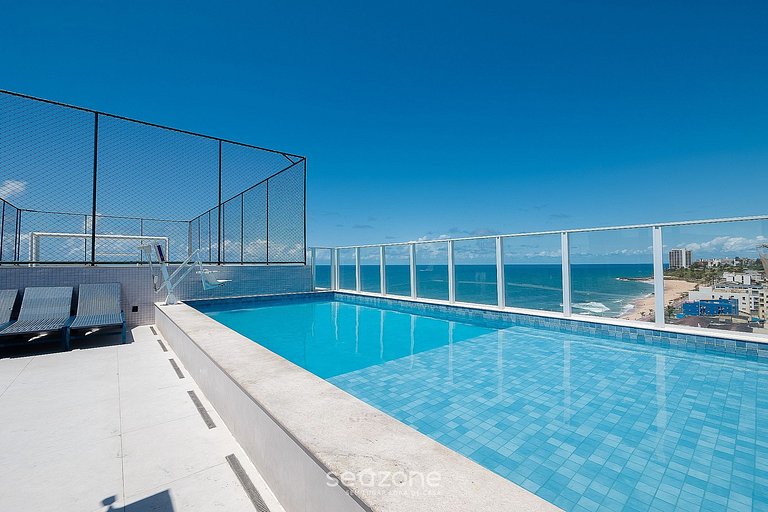 Studio em Cond. c/ Piscina e Vista Mar SAA0217