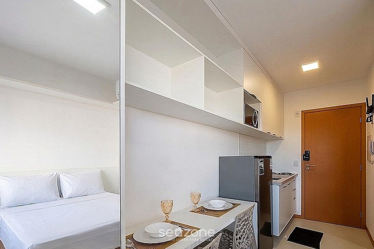 Studio em Cond. c/ Piscina e Vista Mar SAA0217