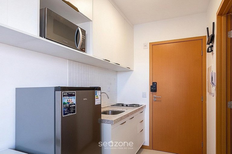 Studio em Cond. c/ Piscina e Vista Mar SAA0217