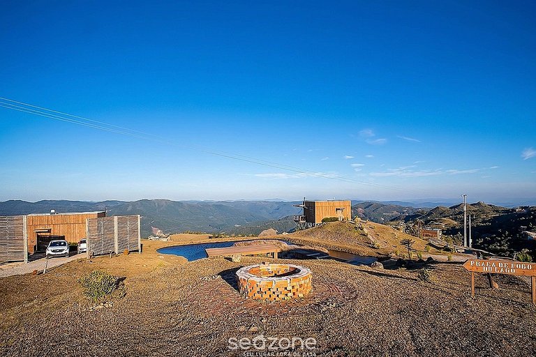 Chalé c/chimenea cerca de Florianópolis VST034