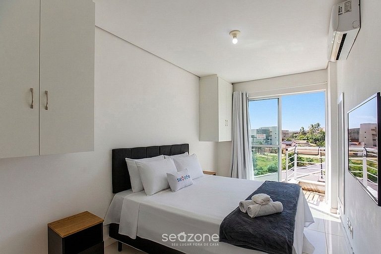 Apto. c/ Balcón, Vista Mar en Condo. KVI0405