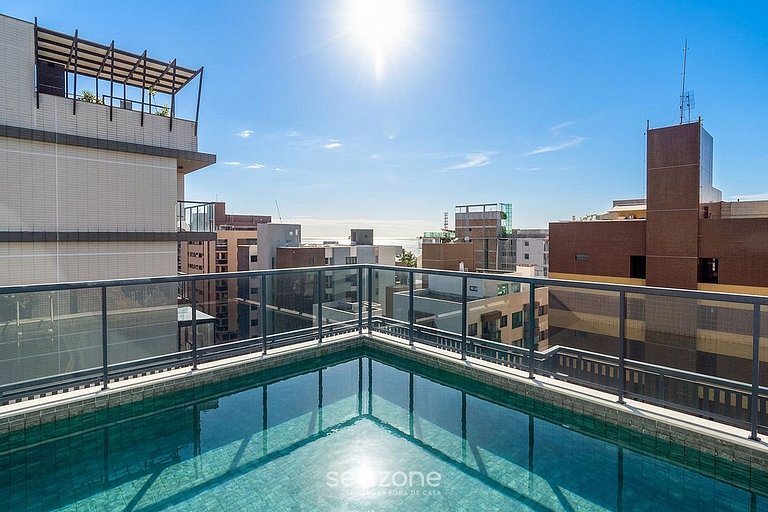 Studio c/ Varanda em Cond. c/ Piscina QUA0501