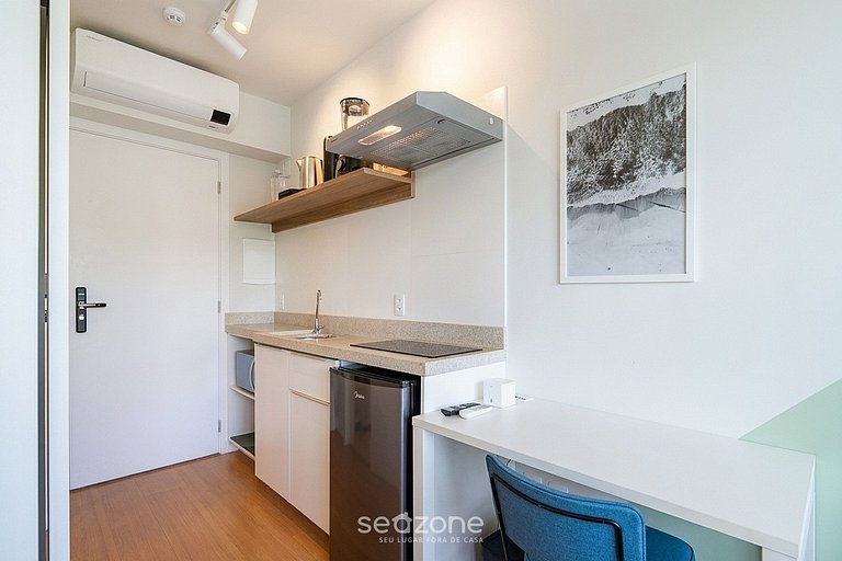 Studio em Cond. c/ Vista Cid. e Garagem PCA0403