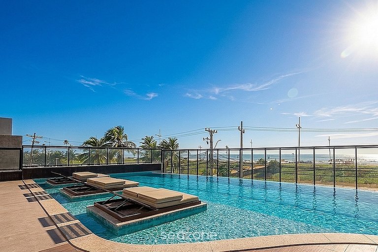 Apto. em Cond. c/ Piscina e Vista Praia DLO0050