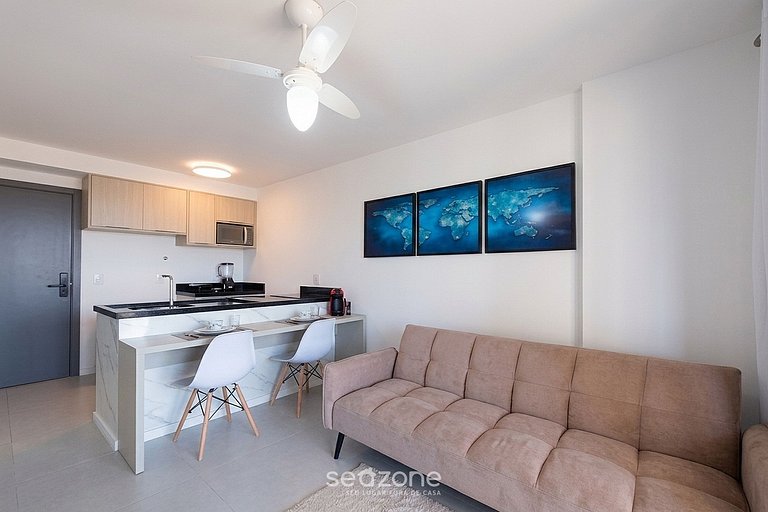 Apto. em Cond. c/ Piscina e Vista Praia DLO0050