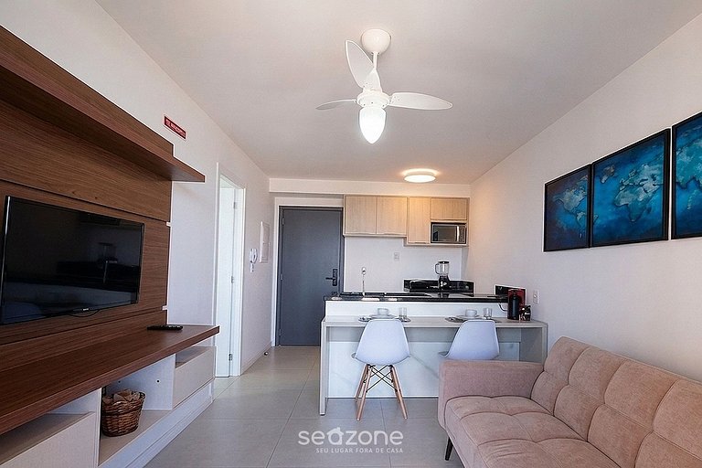 Apto. em Cond. c/ Piscina e Vista Praia DLO0050