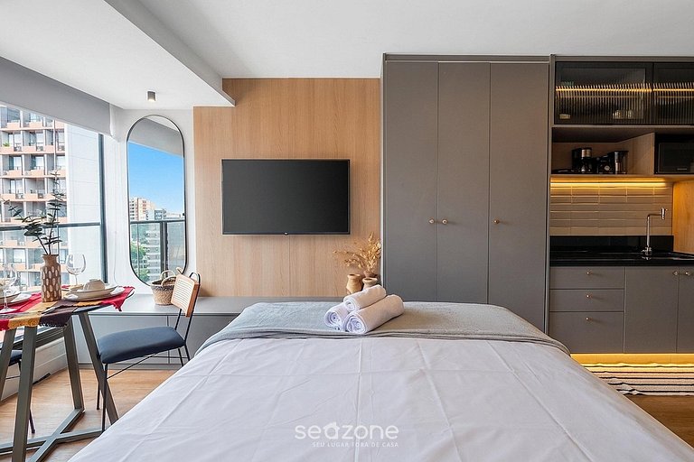 Estudio em Cond. c/ Piscina na Barra ZBA1202