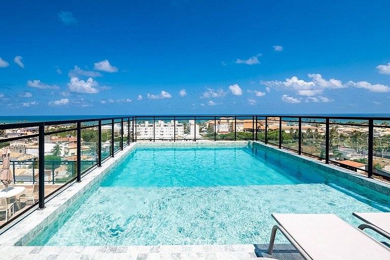 Studio em Cond. c/ Piscina e vista Mar CLF0601