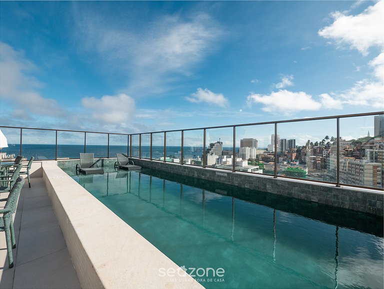 Apto. c/ Balcón en Condo. c/ Piscina HOA0107