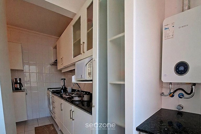 Apto. en condominio frente mar c/ piscina RVG2207