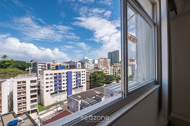 Apto. c/ Varanda e Vista Praia em Rio V. MOA0102