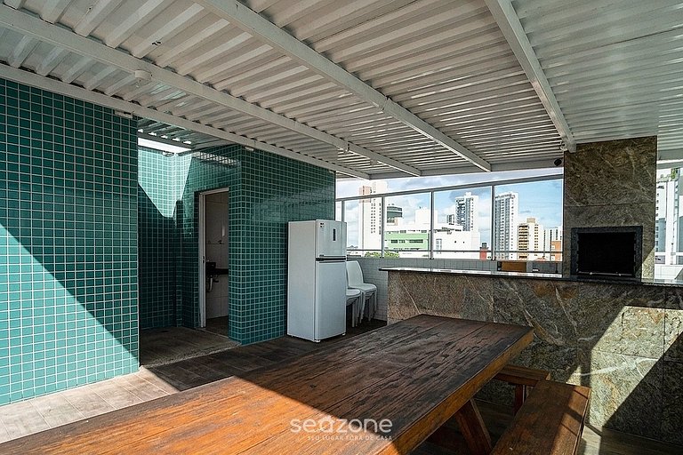 Apto. em Cond. c/ Piscina e Vista Mar WFT0602