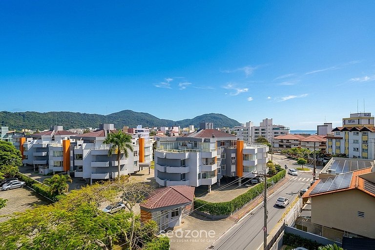 Apto. c/ churrasq. e vista mar PRA0401