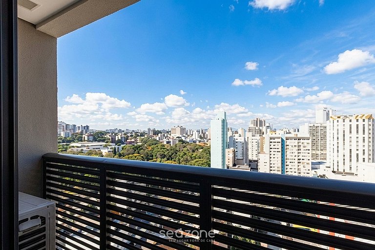 Studio em Cond. c/ Piscina e Vista Cid. TRM1504