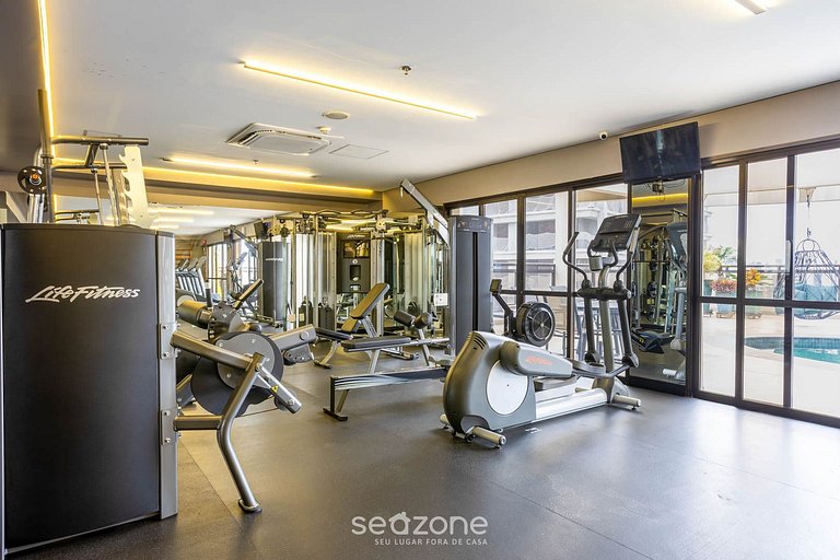 Studio c/ Varanda em Cond. c/ Piscina CLT0303