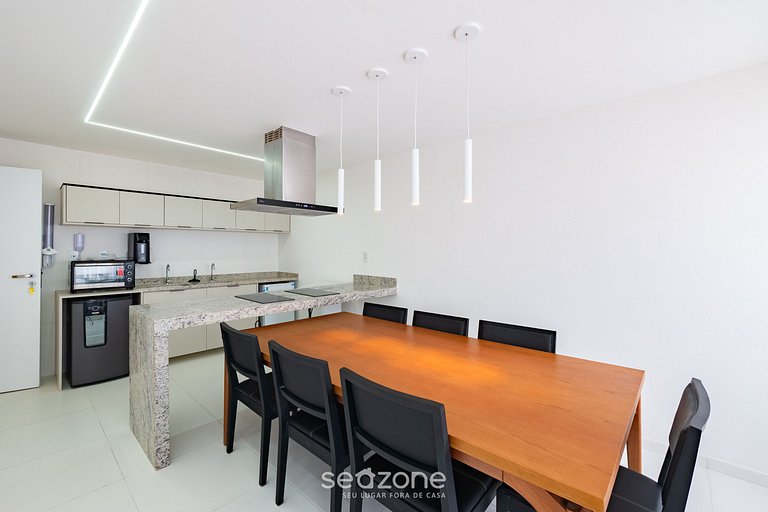 Studio em Cond. c/ Piscina a 720m Praia CLF0143
