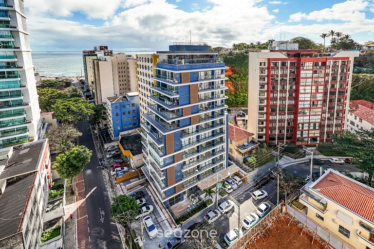 Studio em Cond. c/ Piscina e Vista Cid. OCB0501