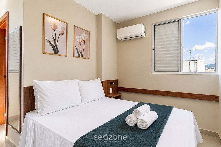 Studio em Cond. c/ Vista Cid. em BH RRL0504