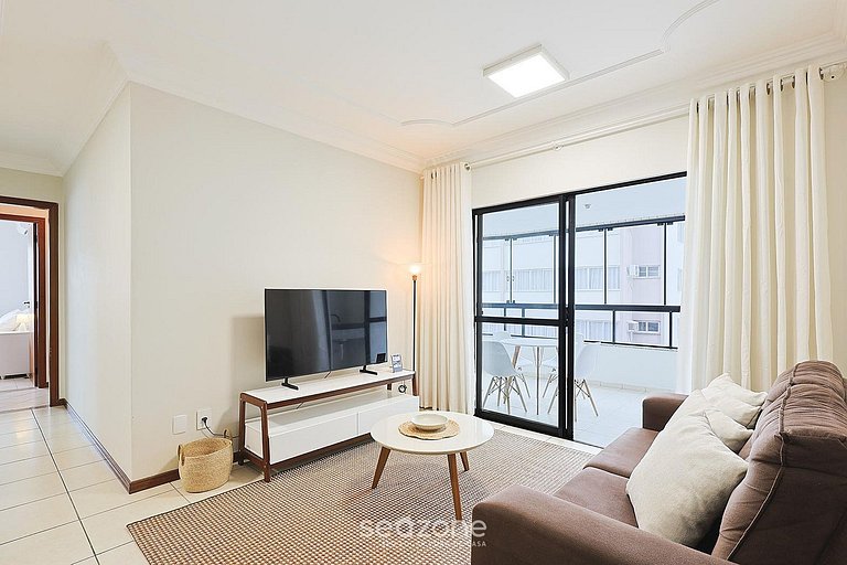 Apartamento con balcón y vista al mar a 50 metros de la play