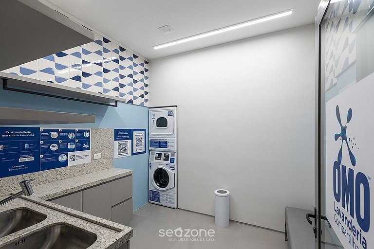 Studio em Cond. c/ Piscina e Vista Cid. RBO0413