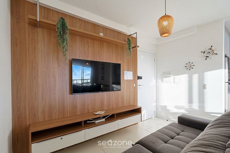 Apto. moderno en condominio con piscina SKL1505