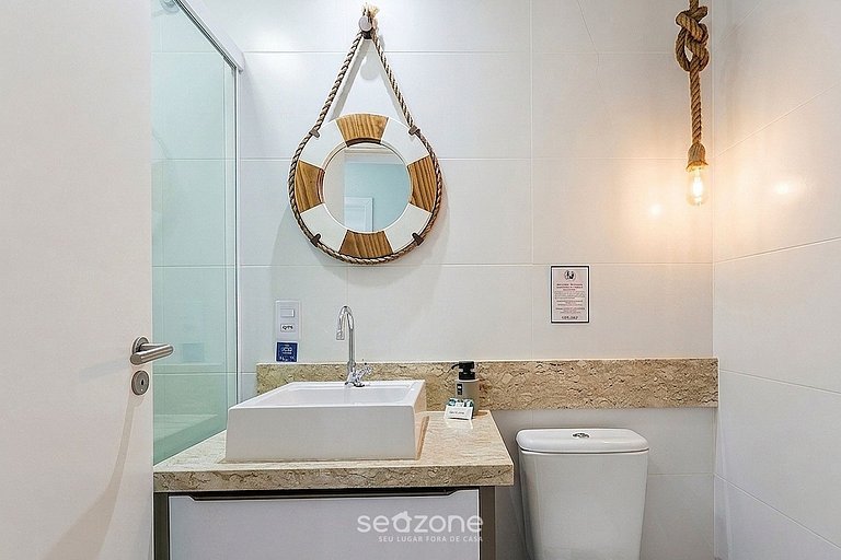 Apto. em Cond. c/ Piscina e Vista Mar VHB2206