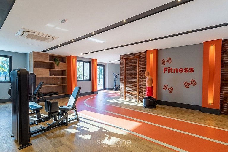 Studio em Cond. c/ Piscina e Vista Cid. SRU3308