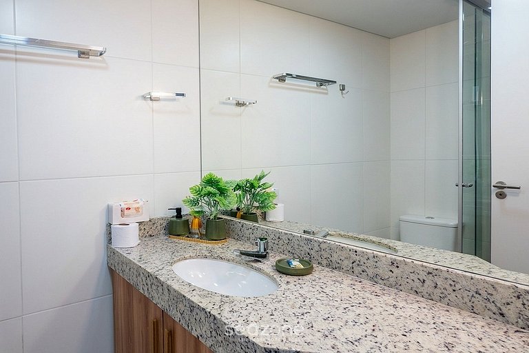 Studio em Cond. c/ Piscina e Vista Mar EDF0907