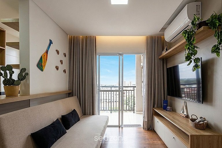 Apto. em Cond. c/ Piscina e Vista Mar CSI1401