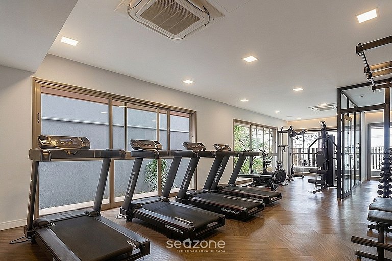 Studio em Cond. c/ Vista Cid. e Coworking PUA0130