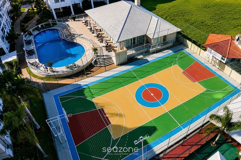 Apto em condomínio beira-mar c/ piscina RVG2207
