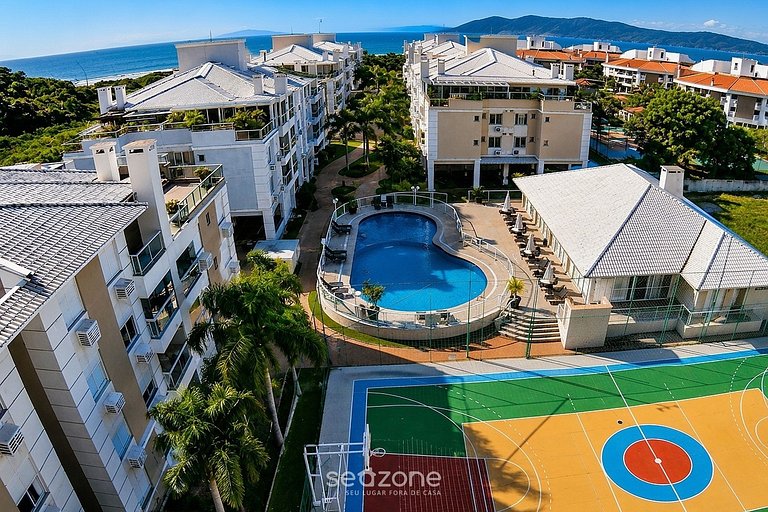 Apto. en condominio frente mar c/ piscina RVG2207